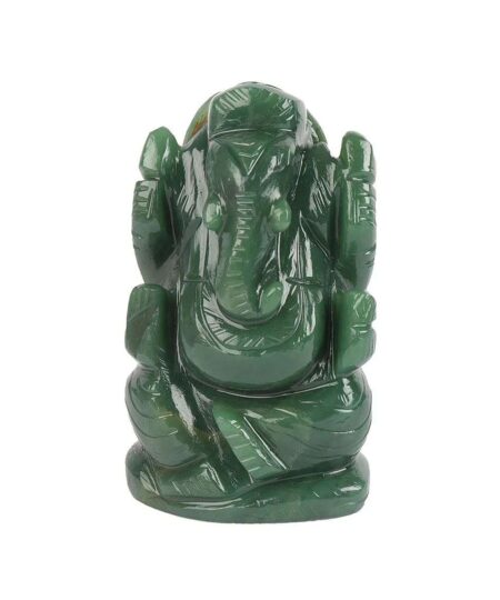 Crystal Ganesha Idol for Home D?cor Peace and Serenity Happy Man for Good Luck, Wealth, Prosperity at Home,Office Ganesha Idol For Gift Item (Green Aventurine)