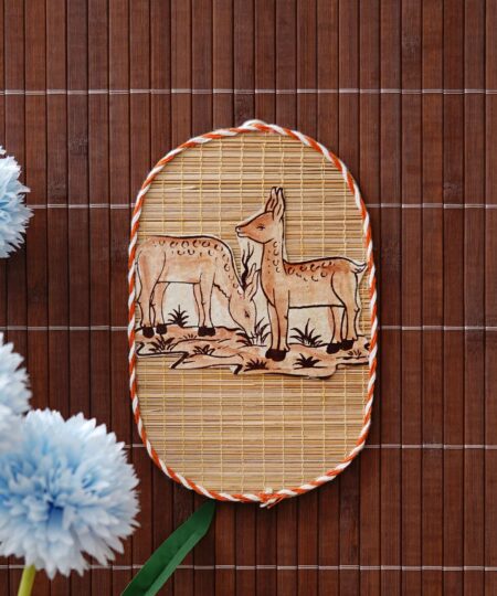 Bamboo Art Dear Painting For Home Decor | Bamboo Art Gift For Multiple Occasions